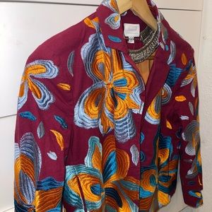 COPY - Anthropologie Woodstock Embroidered Jacket